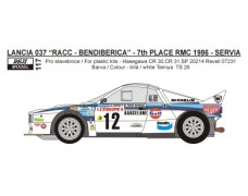 Decal – Lancia 037 - Rallye Monte Carlo 1986 – S.Servia 1/24